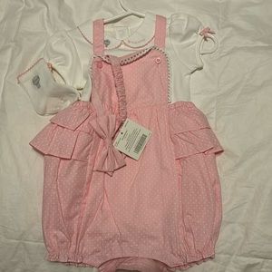 Janie and Jack Baby Girl Romper, 3-6 month, NWT